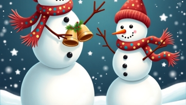 Building Snowmen with Jingle Bells Song!